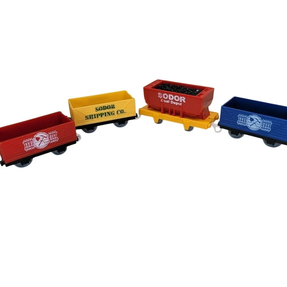 4 Thomas‎ Friends TrackMaster Train Cars Sodor Coal Depot Shipping Mining Mattel